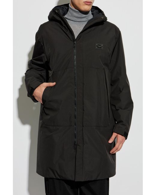 Dolce & Gabbana Black Padded Jacket for men
