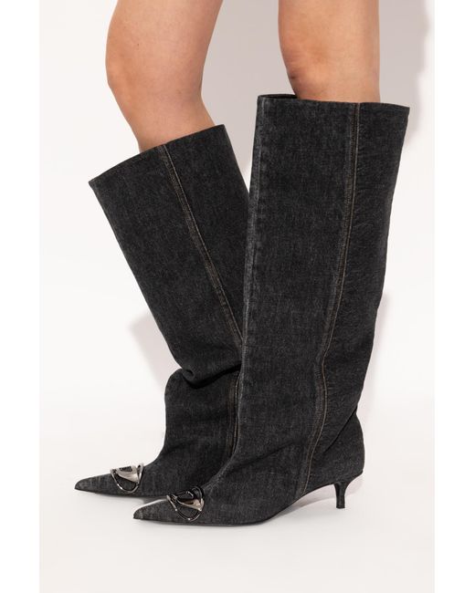 DIESEL Black "D-Venus" Boots