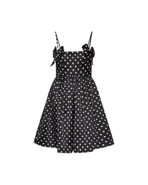 Ganni Black Polka Dot Patterned Dress