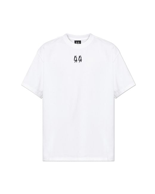 44 Label Group White T-Shirt With Logo for men