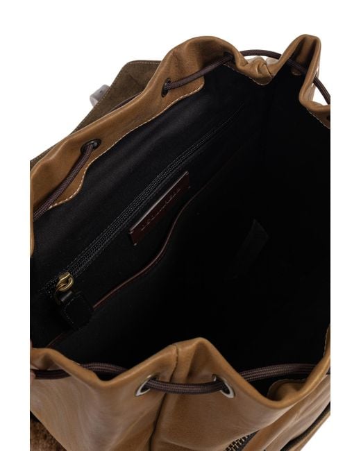 DSquared² Brown Backpack With Logo for men