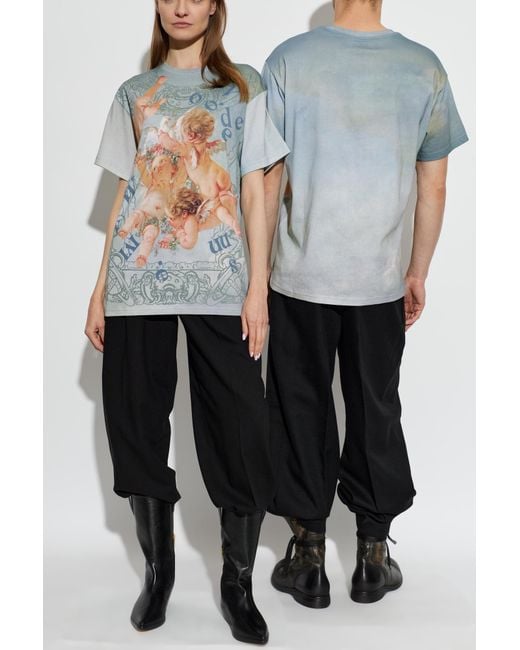 Vivienne Westwood Blue T-Shirt With Print
