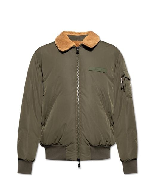 Moncler Green Reversible Jacket "Maulevrier" for men