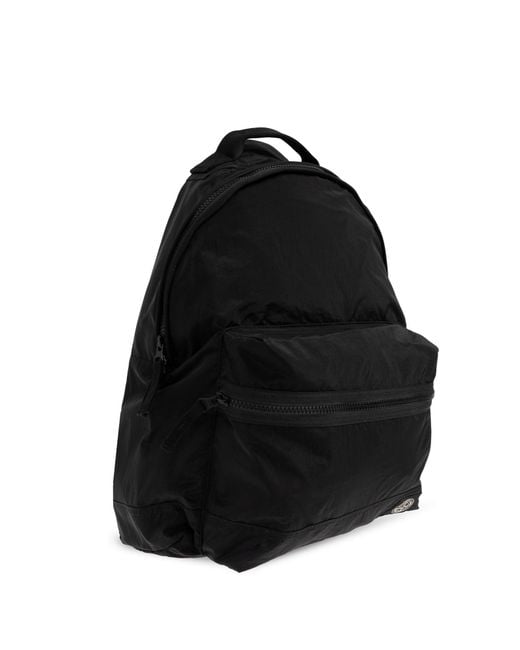 Stone Island Black Backpack With Logo Patch for men