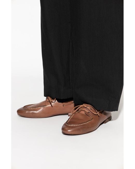 Marsèll Brown Suede Shoes "Mandolo" for men
