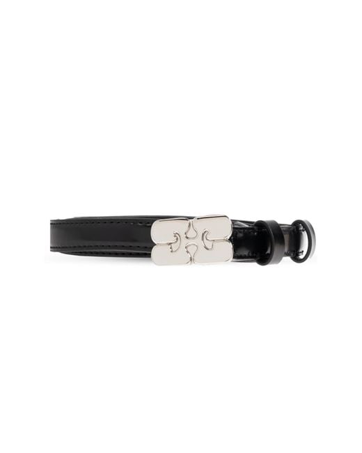 Ganni Black Eco Leather Belt