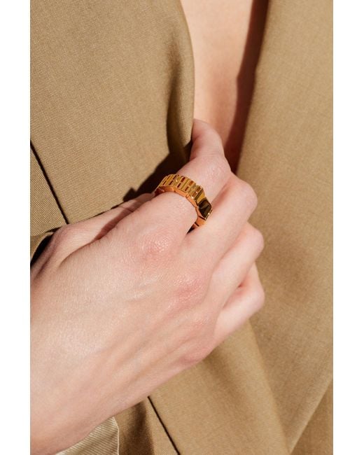 Balenciaga Metallic Brass Ring