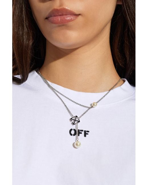 Off-White c/o Virgil Abloh Metallic Necklace With Pendants