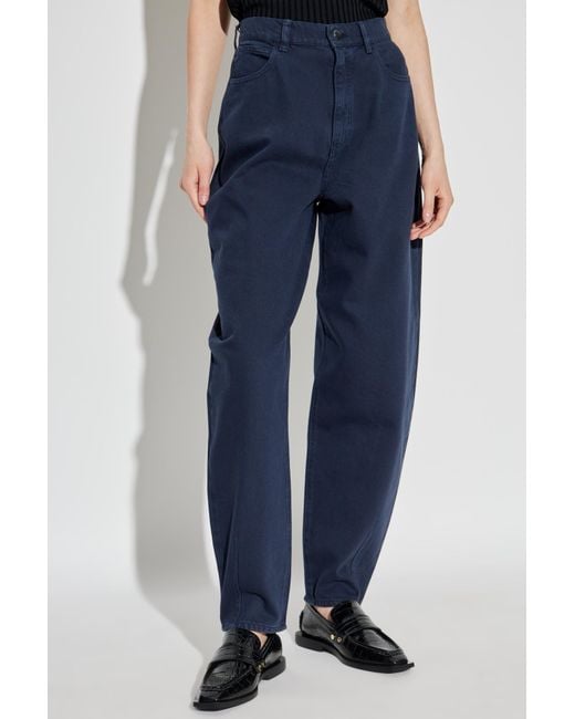 Emporio Armani Blue High-Waisted Jeans