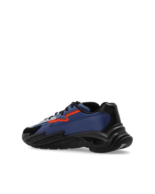 Balmain Blue ‘Run-Row’ Sneakers for men
