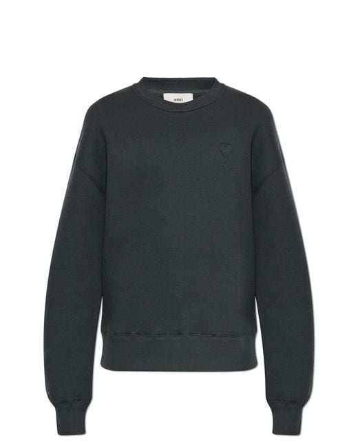 AMI Black Sweatshirt With Logo