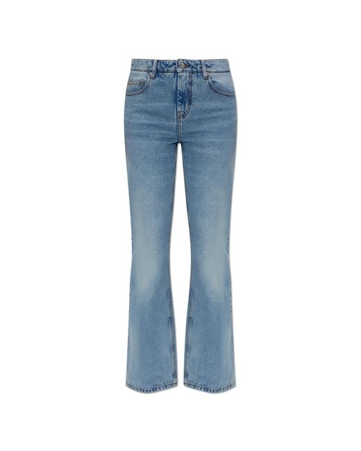 AMI Blue Flared Leg Jeans