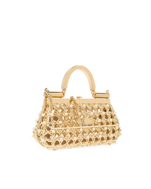 Dolce & Gabbana Metallic Handbag 'sicily',