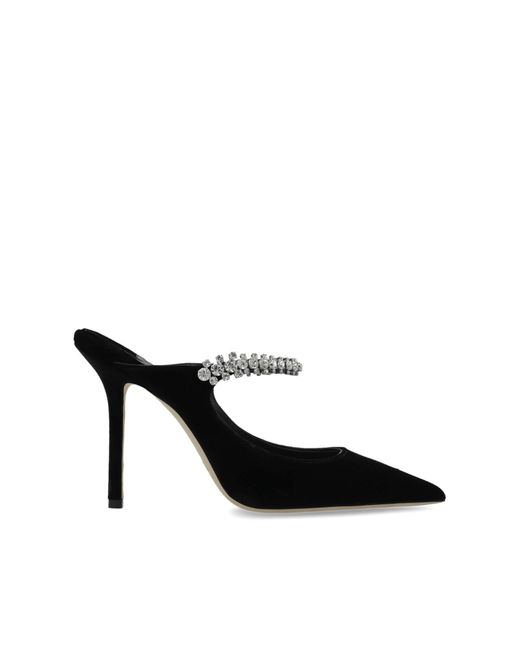 Jimmy Choo Black 'Bing' Heeled Mules