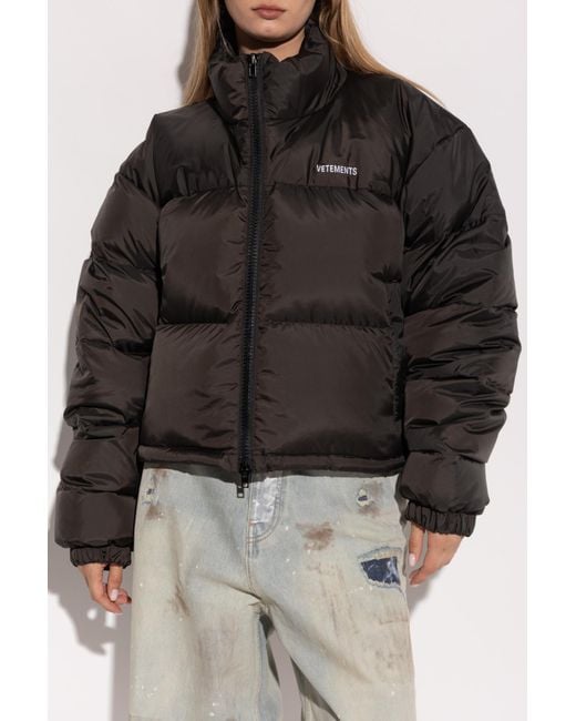 Vetements Black Down Jacket