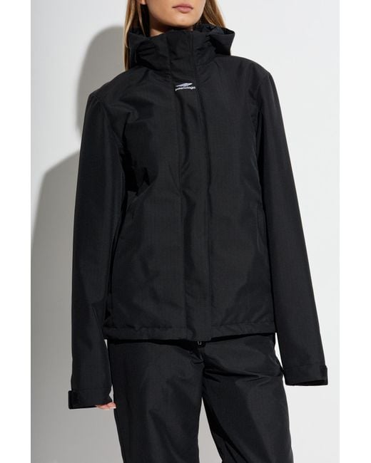 Balenciaga Black Padded Jacket From The Skiwear Collection,