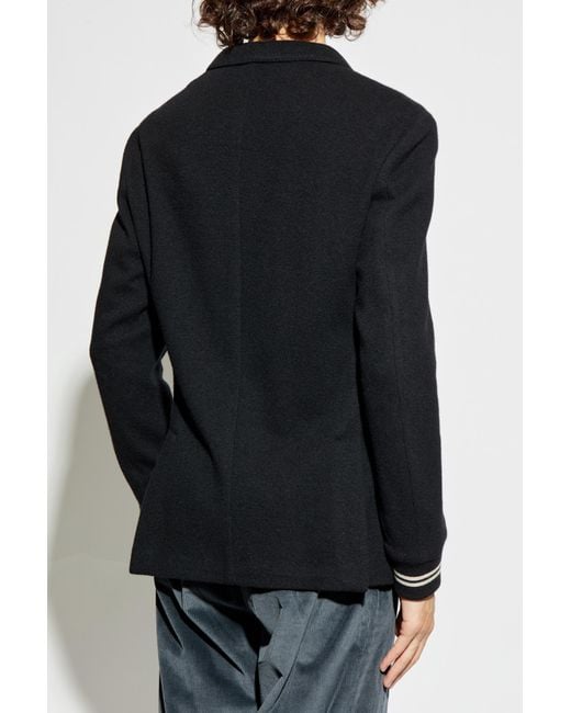 Eleventy Black Jacket With Detachable Hood for men