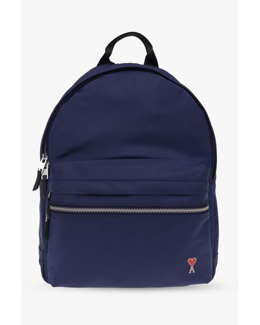 AMI Blue Backpack With Logo