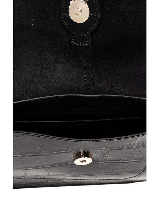 Furla 'flow Mini' Leather Shoulder Bag in Black Lyst