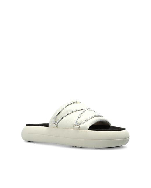 Moon Boot Blue 'Mb Icon Slide' Slides