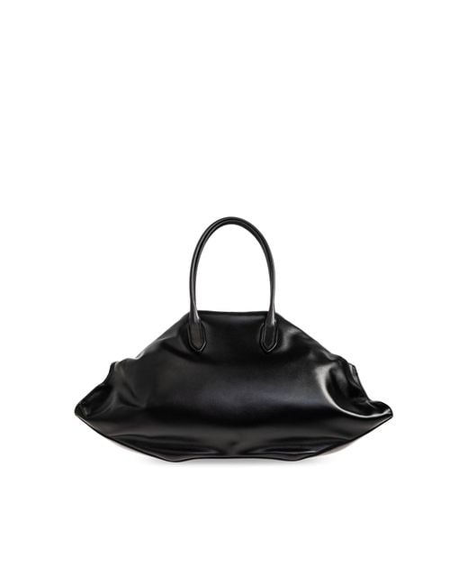Alexander McQueen Black 'Manta Maxi' Shopper Bag