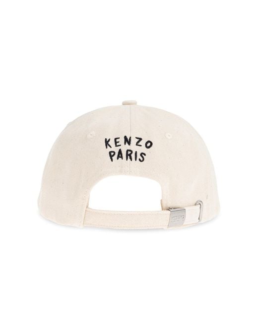 KENZO White Cap With Logo