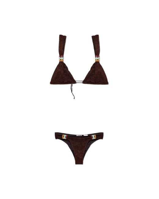 Oseree White Two-Piece Swimsuit