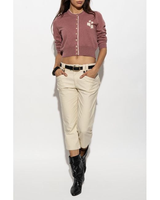 Isabel Marant Red Cardigan 'Lona'