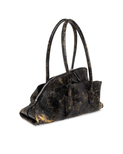 The Attico Gray Handbag "la Passeggiata Small",