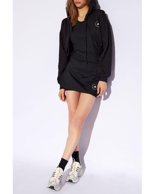 Adidas By Stella McCartney Black Skort With Logo,
