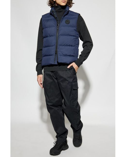 Canada Goose Blue 'Crofton' Down Vest for men