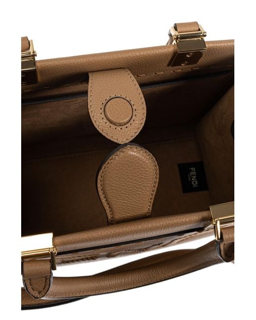 Fendi Black Sunshine Small Shopper Bag