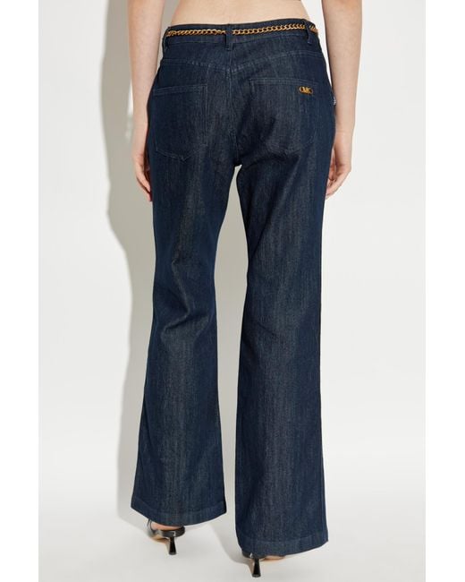 MICHAEL Michael Kors Blue Flared Leg Jeans