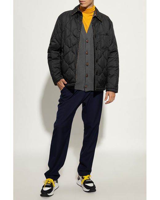 Burberry Black 'francis' Quilted Jacket, for men