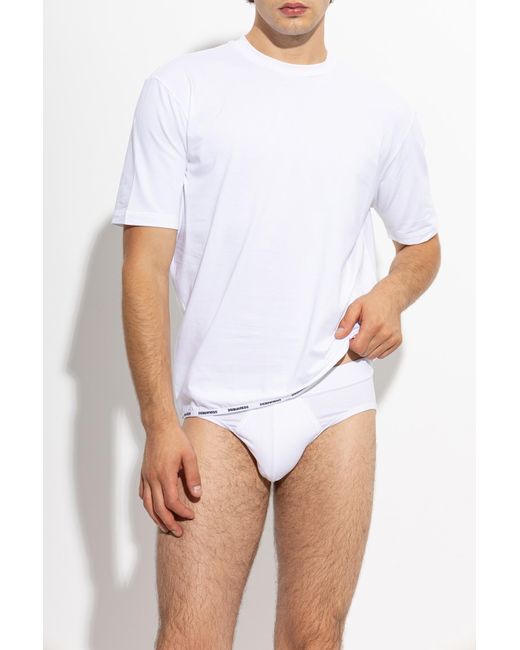 DSquared² White T-Shirt From The 'Underwear' Line for men