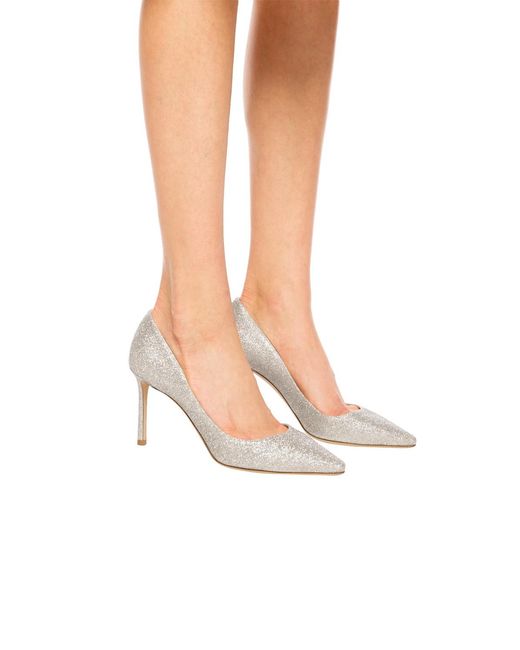 Jimmy Choo White 'Romy' Pumps