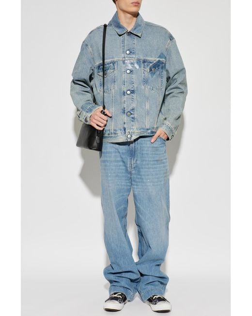 Maison Margiela Blue Denim Jacket With 'Vintage' Effect for men