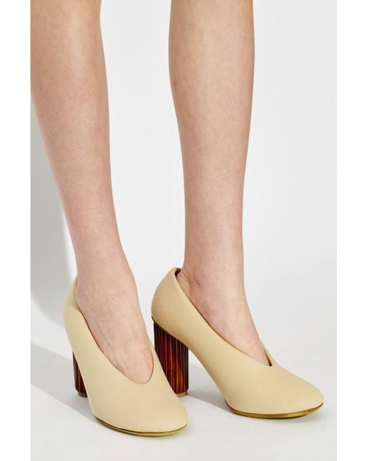 Moschino Natural Heeled Shoes