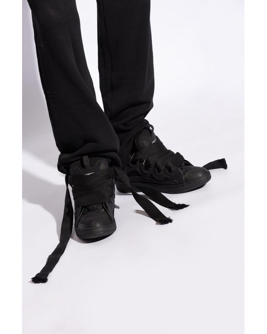 Lanvin Black ‘Curb’ Sneakers for men