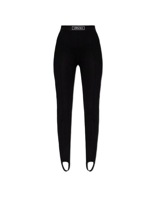 Versace Black Leggings