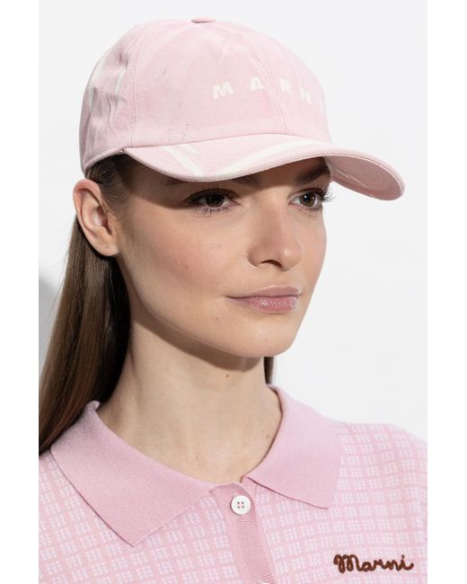 Marni Pink Baseball Cap