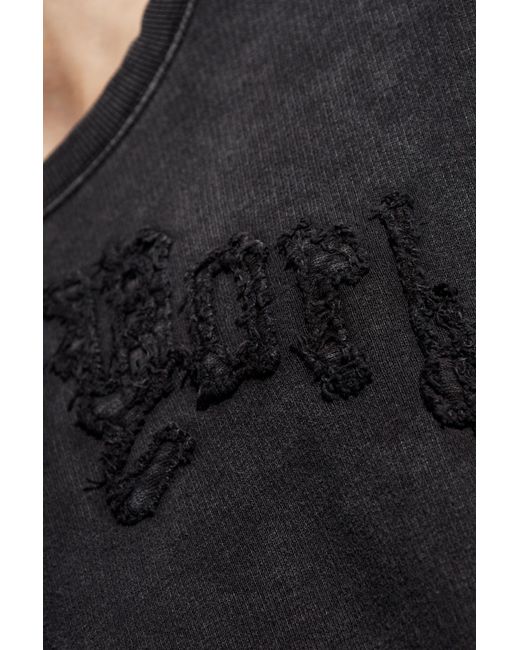 R13 Black Sweatshirt With Logo