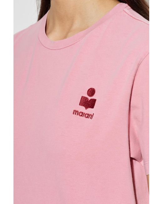 Isabel Marant Pink T-Shirt "Aby"