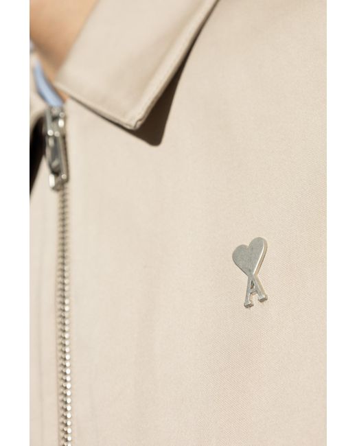 AMI Natural Jacket With Logo, for men
