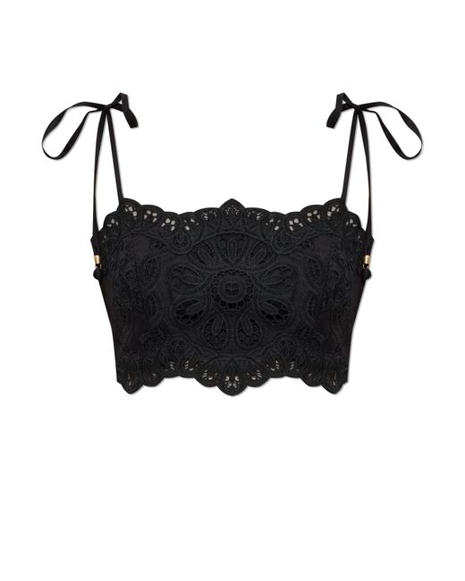 Zimmermann Black Lace Top