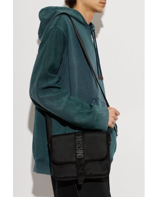 Moschino Black Bag With Logo for men