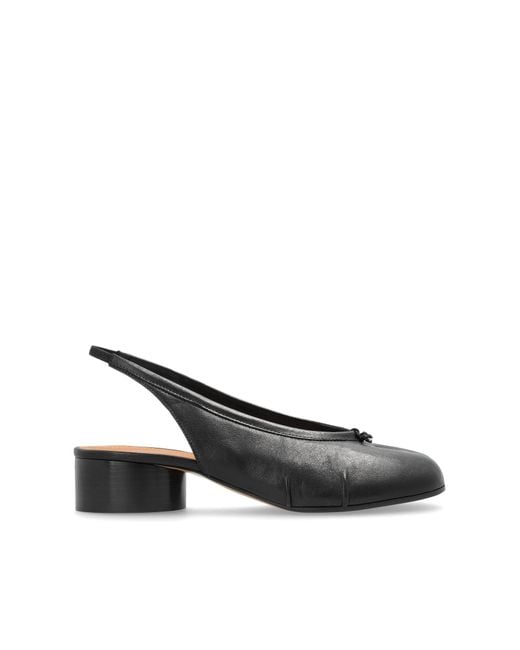 Maison Margiela Black Heeled Shoes With 'Tabi' Cut-Out