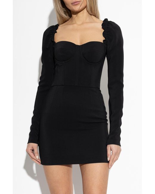 Dolce & Gabbana Women's Black Short Dress With Long Sleeves -  www.disolcolor.com
