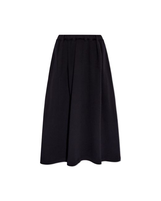 Yohji Yamamoto Black Cotton Skirt