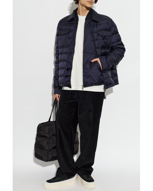 Moncler Blue Down Jacket With "Vydori" Vest for men